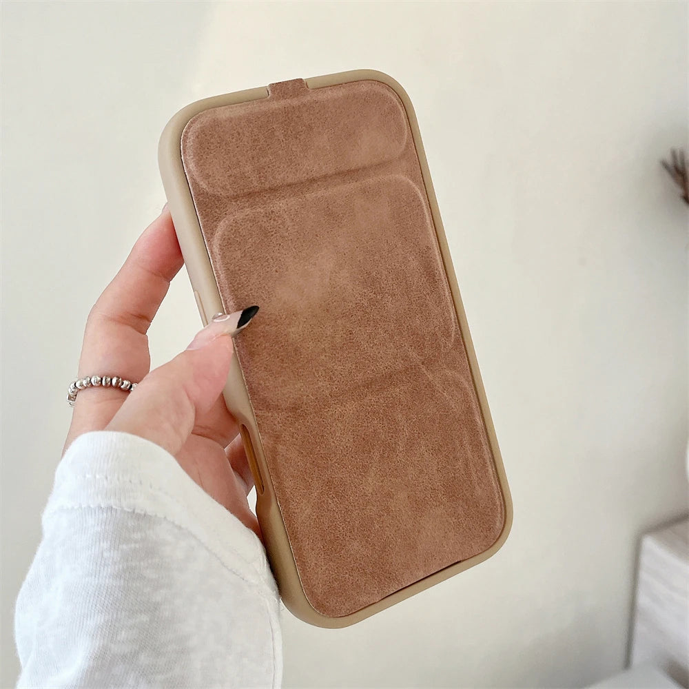 Folding Magnetic Full Body Stand Holder Case for iPhone 17 16 15 14 13 12 Pro 11