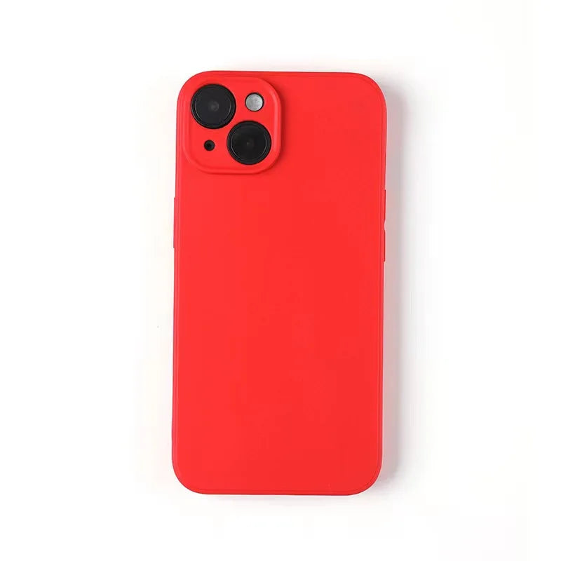 Liquid Silicone Phone Case for iphone 15 14 13 12 mini 11 16 Pro X XR XS Max 15 Plus Shockproof Soft Back Cover Cases