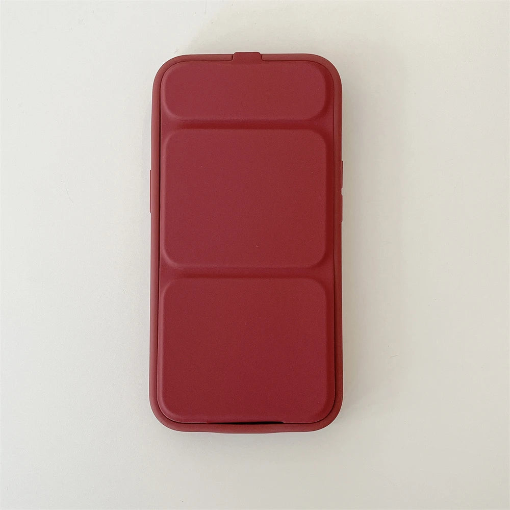 Folding Magnetic Full Body Stand Holder Case for iPhone 17 16 15 14 13 12 Pro 11